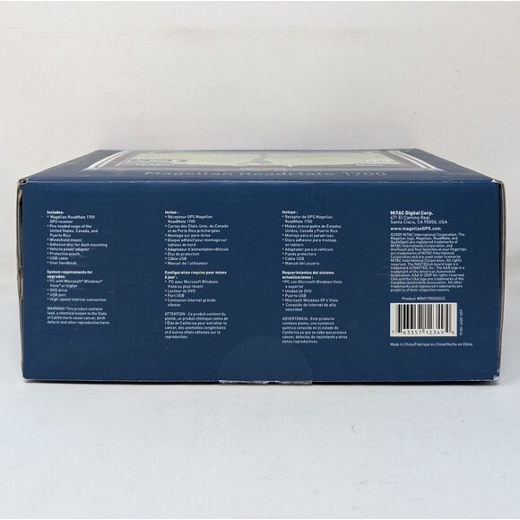 Magellan RoadMate 1700 GPS Receiver Navigation 7" Screen Works When Plugged In - Picture 15 of 16